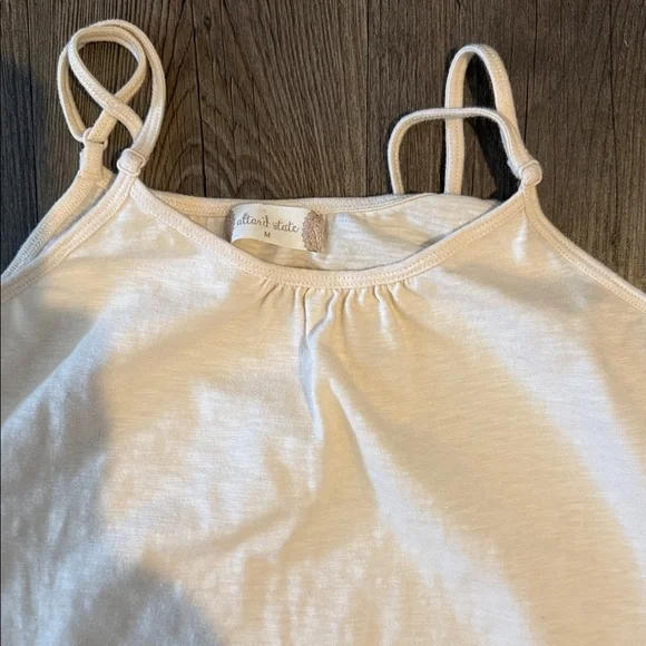 Altar'd State Cream Sleeveless slip extender with Eyelet Hem - Picture 2 of 7